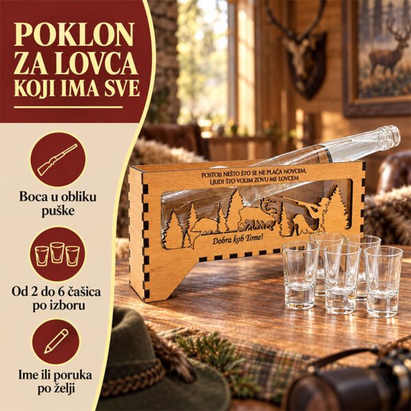 Personalizirani set - Lovački set za liker - Pokloni za lovce - Unikatni pokloni Personalizirani set - Lovački set za liker - Pokloni za lovce - personalizirani poklon
