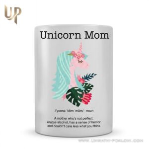 Personalizirana keramička šalica "Unicorn mom" - Slika 1
