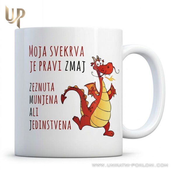 sto-pokloniti-svekrvi Svekrva zmaj - Unikatna personalizirana šalica za svekrvu - personalizirani poklon