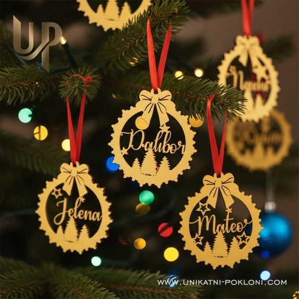Originalne Božićne Kuglice s imenima