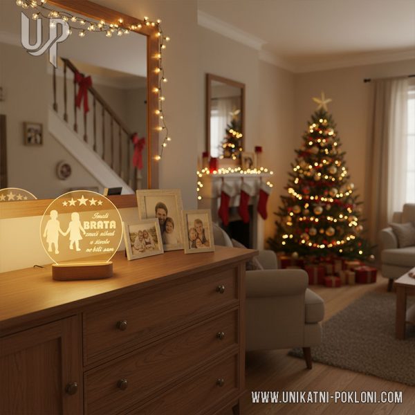 Personalizirana LED lampa - Poklon za brata 6 LED LAMPA IMATI BRATA 6