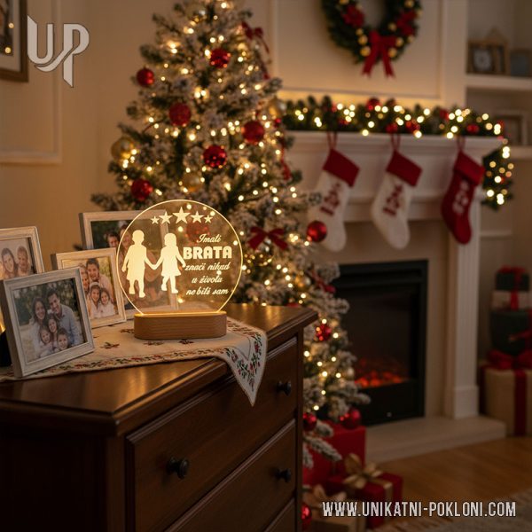 Personalizirana LED lampa - Poklon za brata 7 LED LAMPA IMATI BRATA 7