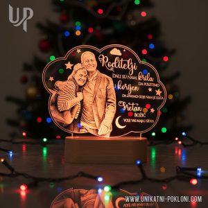 Personalizirana LED lampa - Oblak lampa sa slikom - Slika 7