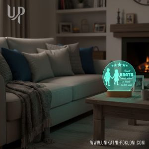 Personalizirana LED lampa - Poklon za brata 25 poklon bratu od sestre