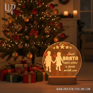 Personalizirana LED lampa - Poklon za brata 24 poklon bratu za božić
