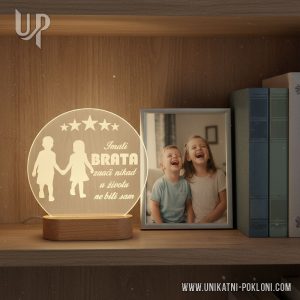 Personalizirana LED lampa - Poklon za brata 18 poklon najdražem bratu od sestre