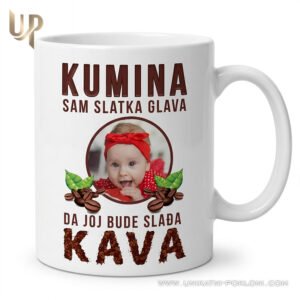 Poklon za kumu - Personalizirana keramička šalica
