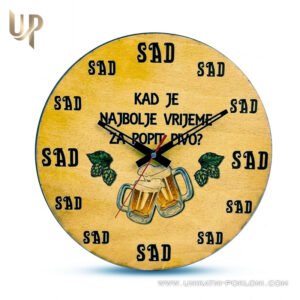 Personalizirani drveni sat - Kdaj je najboljši čas...