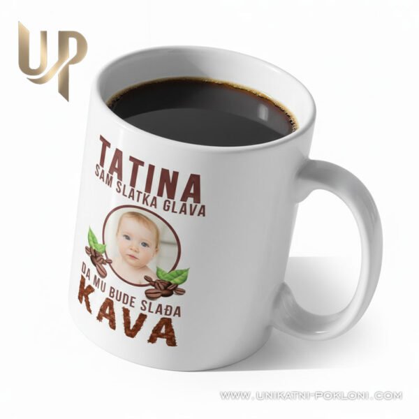 Poklon za moga tatu - Personalizirana keramička šalica 5 dar za tatu