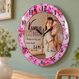 Originalni sat sa slikom - personalizirani pokloni za kumu ili kuma