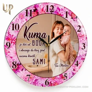 Personalizirani sat sa slikom - personalizirani pokloni za kumu ili kuma