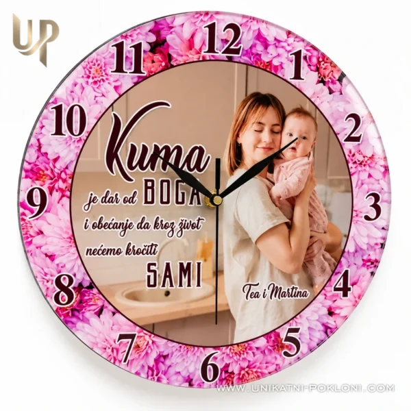 Personalizirani sat sa slikom - personalizirani pokloni za kumu ili kuma