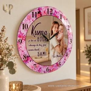 Unikatni sat sa slikom - personalizirani poklon za kumu ili kuma