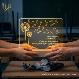 Dar za učitelje - Personalizirana LED lampa MASLAČAK 19 dar za razrednika