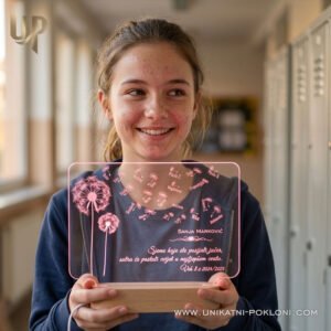 Dar za učitelje - Personalizirana LED lampa MASLAČAK 21 poklon učenika za razrednicu