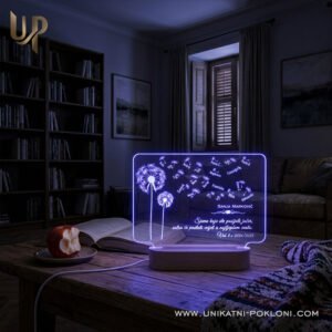 Dar za učitelje - Personalizirana LED lampa MASLAČAK 27 poklon za profesoricu