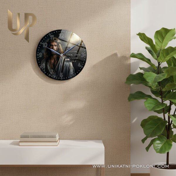 Personalizirani akrilni sat sa slikom - Nada i Spasenje - molitva za dar vjere 2 SAT tebe gospodine ljubim 3