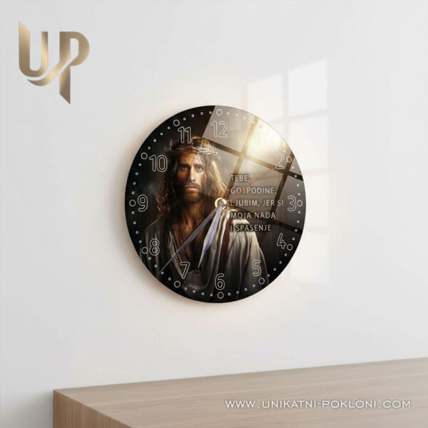 Personalizirani akrilni sat sa slikom - Nada i Spasenje - molitva za dar vjere 3 SAT tebe gospodine ljubim 4