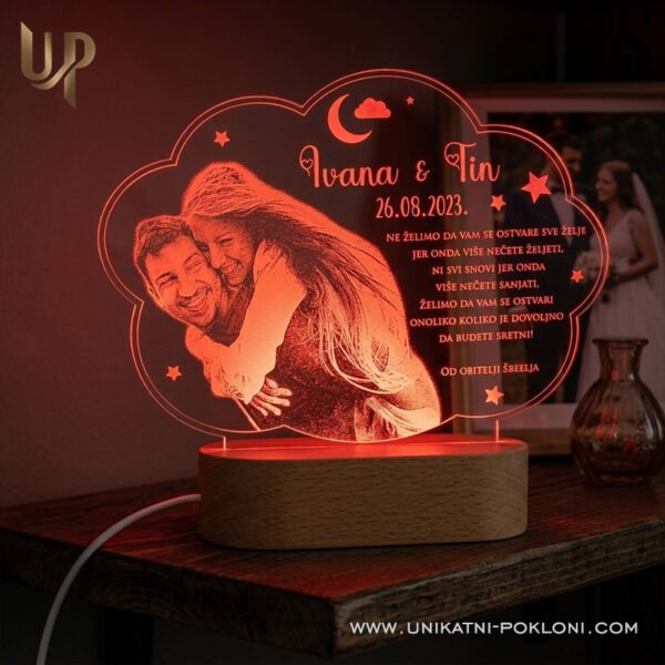 Poklon za mladence i zaljubljene - Ambijentalna USB lampa 4 Što kupiti mladencima