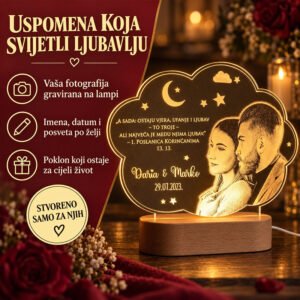 Poklon za mladence i zaljubljene - Ambijentalna USB lampa - Slika 6