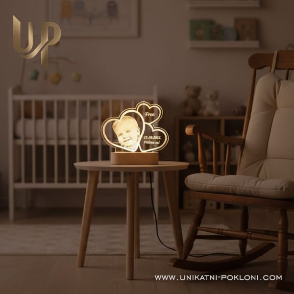 poklon led lampa sa slikom