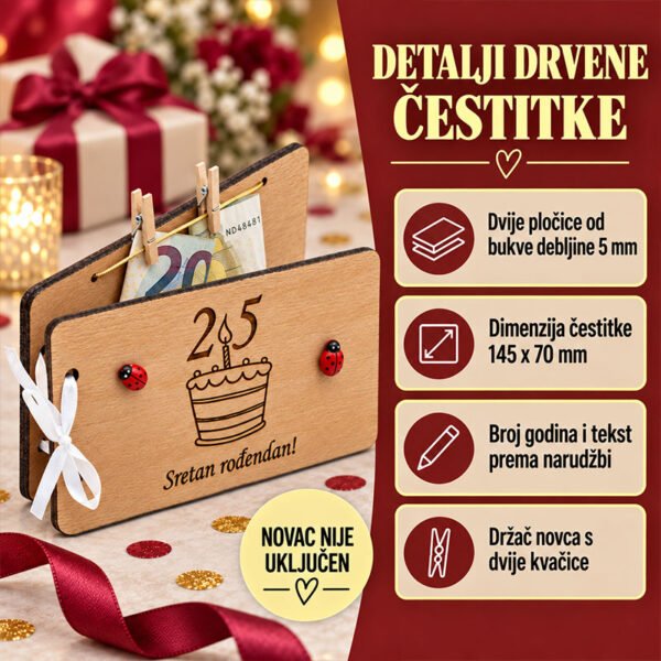 Rođendanska čestitka - Čestitka za rođendane - Unikatni pokloni Sretan rođendan