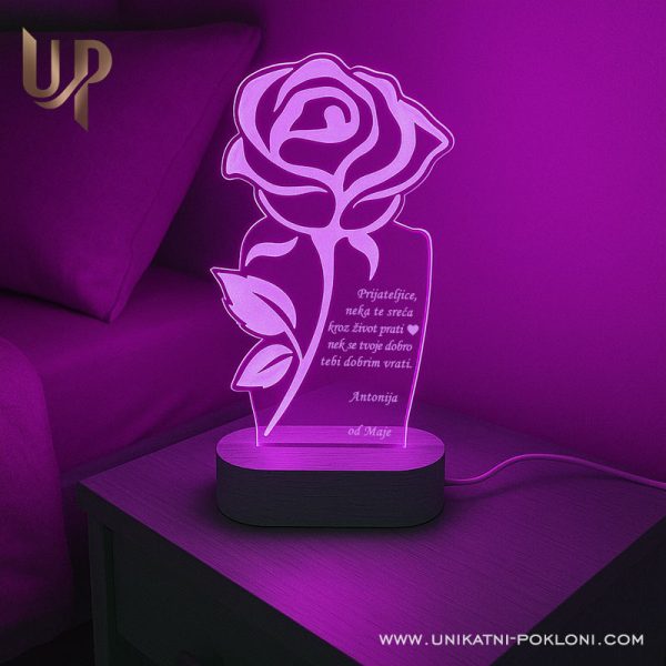 Poklon za voljenu osobu - ambijentalna personalizirana lampa 5 Poklon za Valentinovo