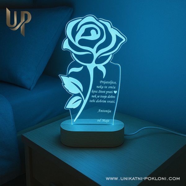 Poklon za voljenu osobu - ambijentalna personalizirana lampa 1 Poklon za voljene