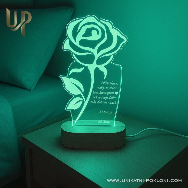 Poklon za voljenu osobu - ambijentalna personalizirana lampa 3 Unikatni poklon za voljenu osobu