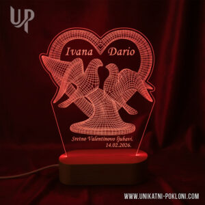 Romantični poklon - Ambijentalna LED lampa 17 dar za zaljubljene