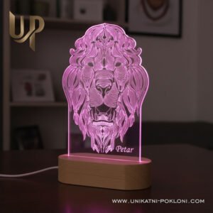 Poklon za Lava - Personalizirana ambijentalna LED lampa 14 lav horoskop zodijak poklon