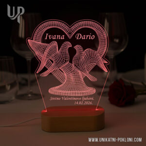 Romantični poklon - Ambijentalna LED lampa 20 originalan poklon za Valentinovo