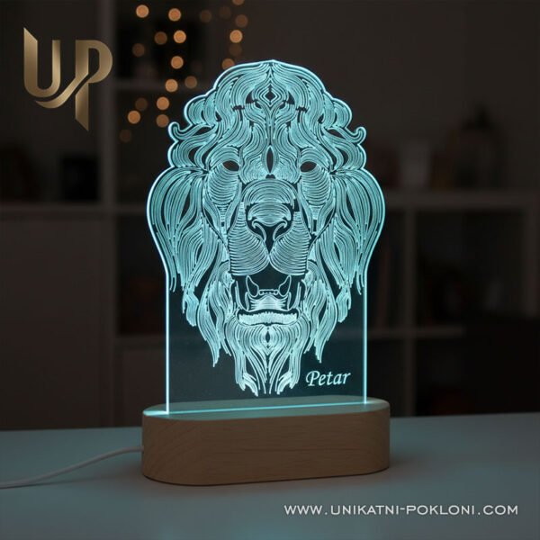 Poklon za Lava - Personalizirana ambijentalna LED lampa 4 personalizirani poklon za lava