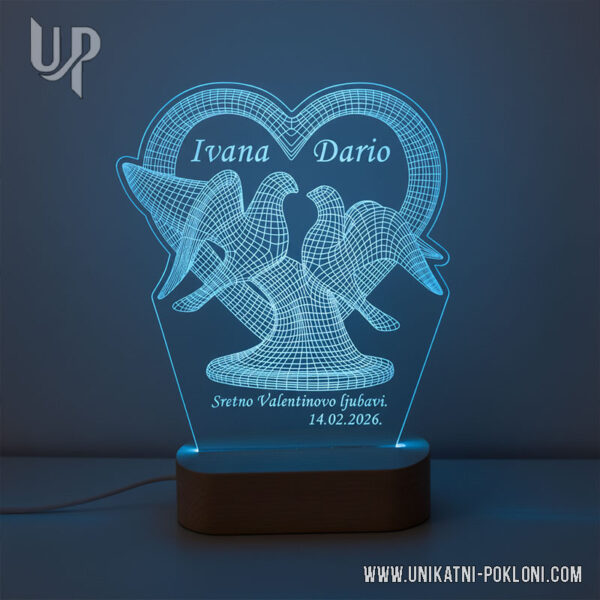 Romantični poklon - Ambijentalna LED lampa 7 što pokloniti za valentinovo