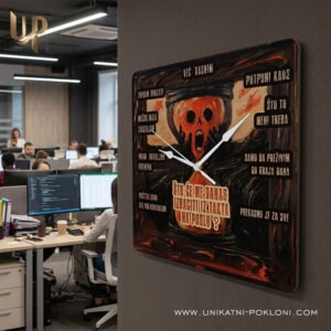 Poklon žurbi - Personalizirani drveni sat - Slika 3