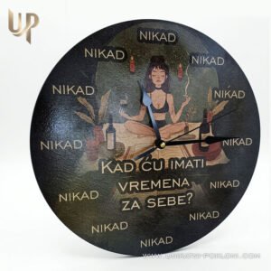 Savršen poklon za nju - Personalizirani drveni sat