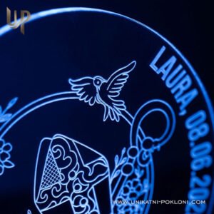 Poklon za krizmu - Ambijentalna LED lampa - Unikatni pokloni Jedinstveni poklon za krizmu