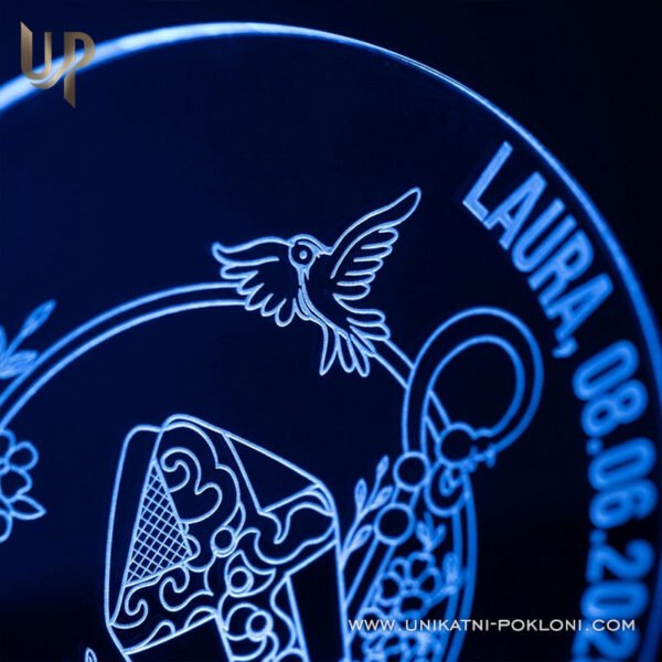 Poklon za krizmu - Ambijentalna LED lampa - Unikatni pokloni Jedinstveni poklon za krizmu