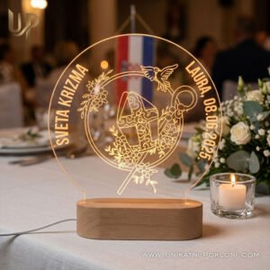 Poklon za krizmu - Ambijentalna LED lampa - Unikatni pokloni Najbolji poklon za krizmu