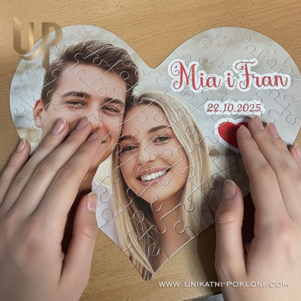 puzzle u obliku srca