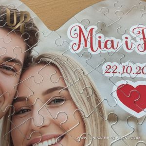 Personalizirane Puzzle u obliku srca – Jedinstven personalizirani poklon pun ljubavi ❤️ - Slika 7