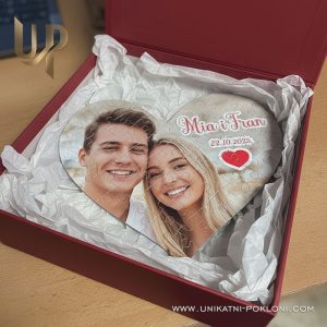Puzzle sa slikom u obliku srca - unikatan poklon
