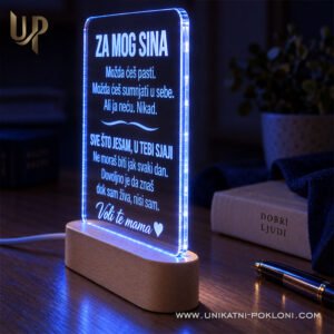 Personalizirana LED Lampa - Poklon za Sina - Poklon koji govori više od tisuću riječi - Unikatni pokloni Najbolji poklon za sina