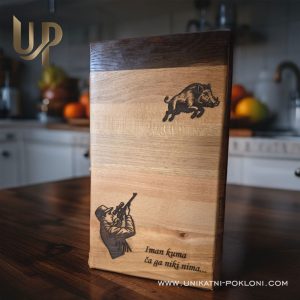 Personalizirana drvena daska za rezanje s logotipom – idealan poklon za apartmane, konobe i restorane - Slika 8