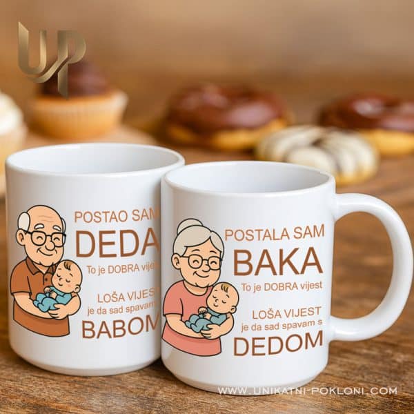 Originalan poklon za novog djeda i baku Originalan poklon za novog djeda i baku
