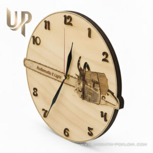 Poklon za drvosječu - Personalizirani drveni sat 13 Dar za drvosječu