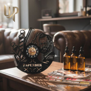 Poklon za frizera - Personalizirani akrilni sat 16 Hair artist gift