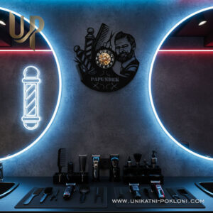 Poklon za frizera - Personalizirani akrilni sat 14 Hair artist gifts