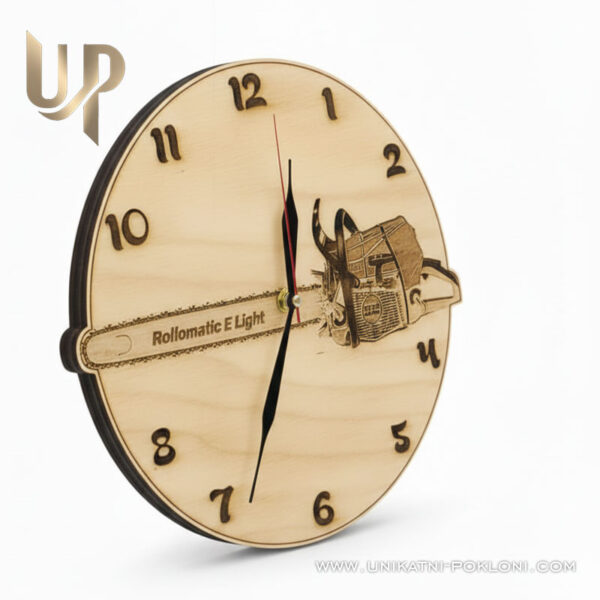Poklon za drvosječu - Personalizirani drveni sat 2 Poklon za drvosječu i šumara