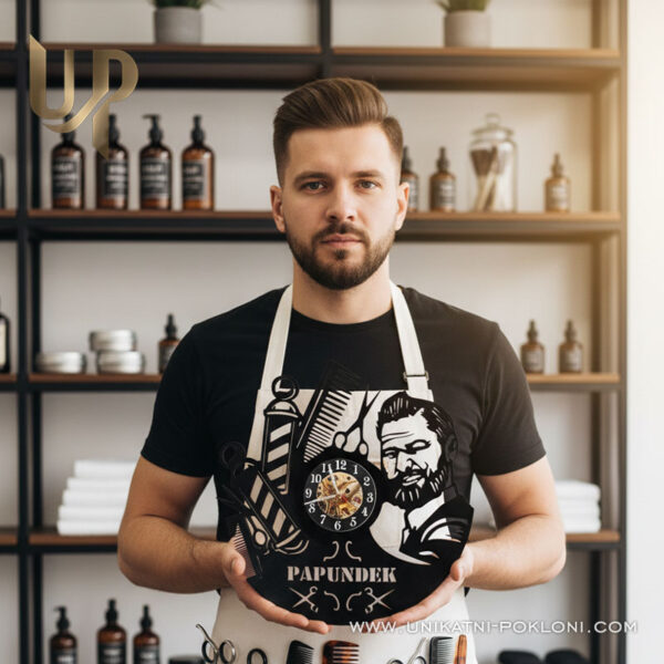 Poklon za frizera - Personalizirani akrilni sat 1 Poklon za frizere